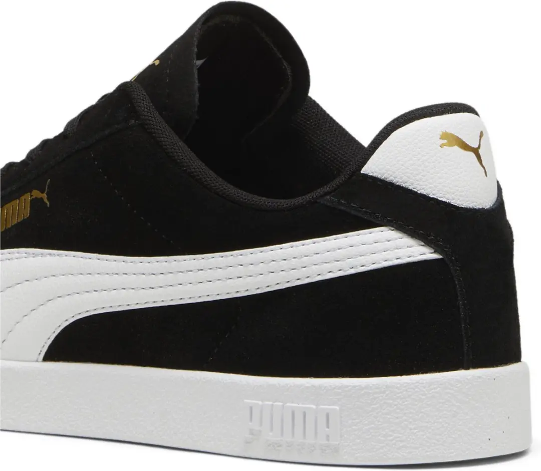 PUMA Club II Unisex Sneakers - 43 - Zwart/Wit/Goud - afbeelding 6 van 6