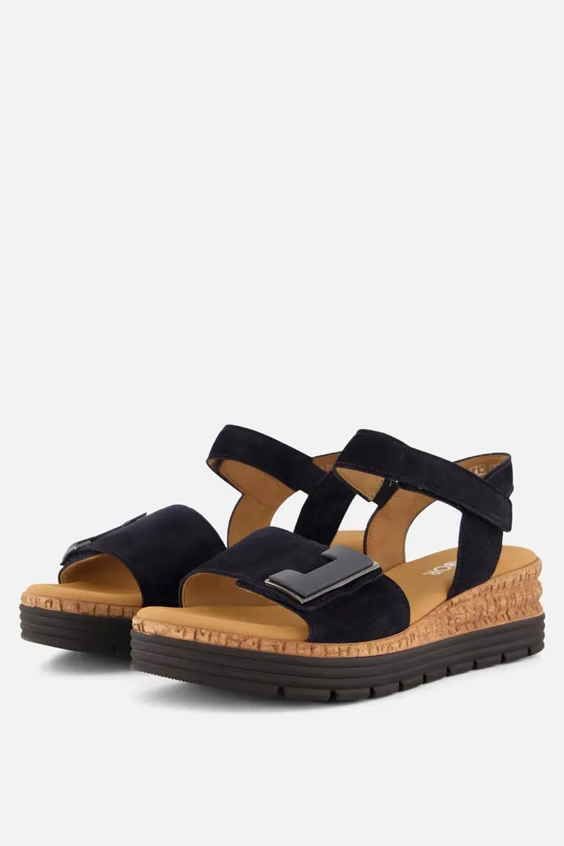 Gabor Damen Sandalette Genua in dunkelblau