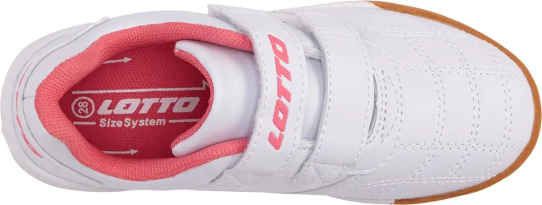 Lotto PACER K Lage Kindersneaker 2600110K - 30 - Wit/Roze - afbeelding 5 van 6