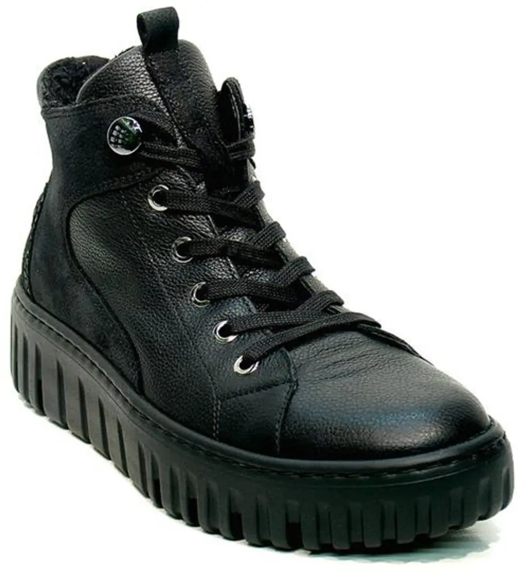 Waldlaufer halfhoge sneaker Wijdte H 941804.401.001 Zwart/Combi
