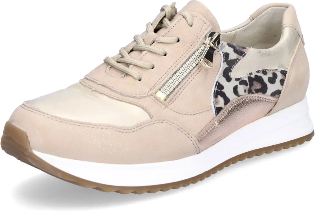 Waldläufer dames sneaker Vicky beige leo