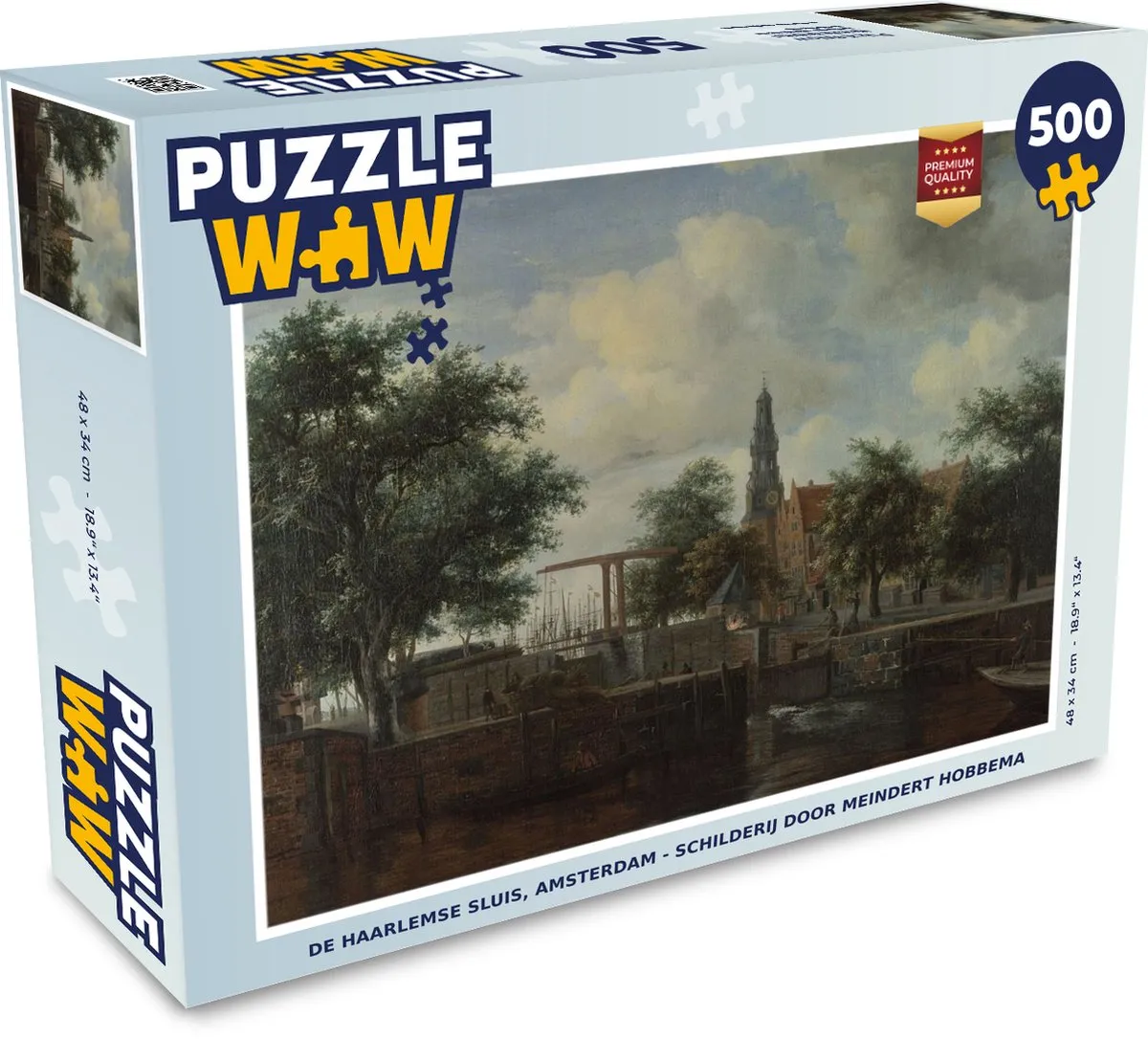PuzzleWow De Haarlemse Sluis Legpuzzel 500 Stuks