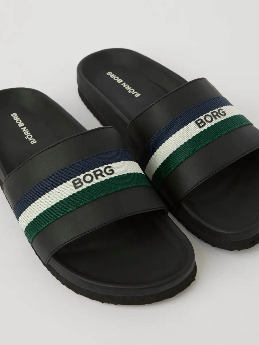 Björn Borg Heritage Badslipper Heren Met Strepen