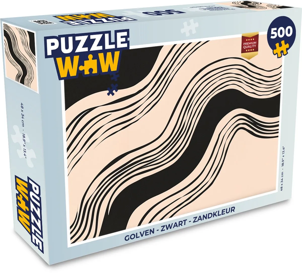PuzzleWow Golven Legpuzzel 500 Stuks