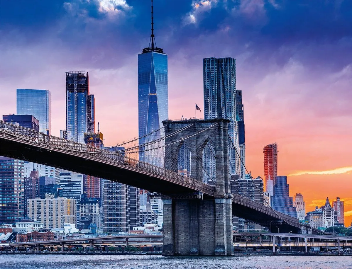 Ravensburger Van Brooklyn naar Manhattan Legpuzzel 2000 Stuks - Multicolor