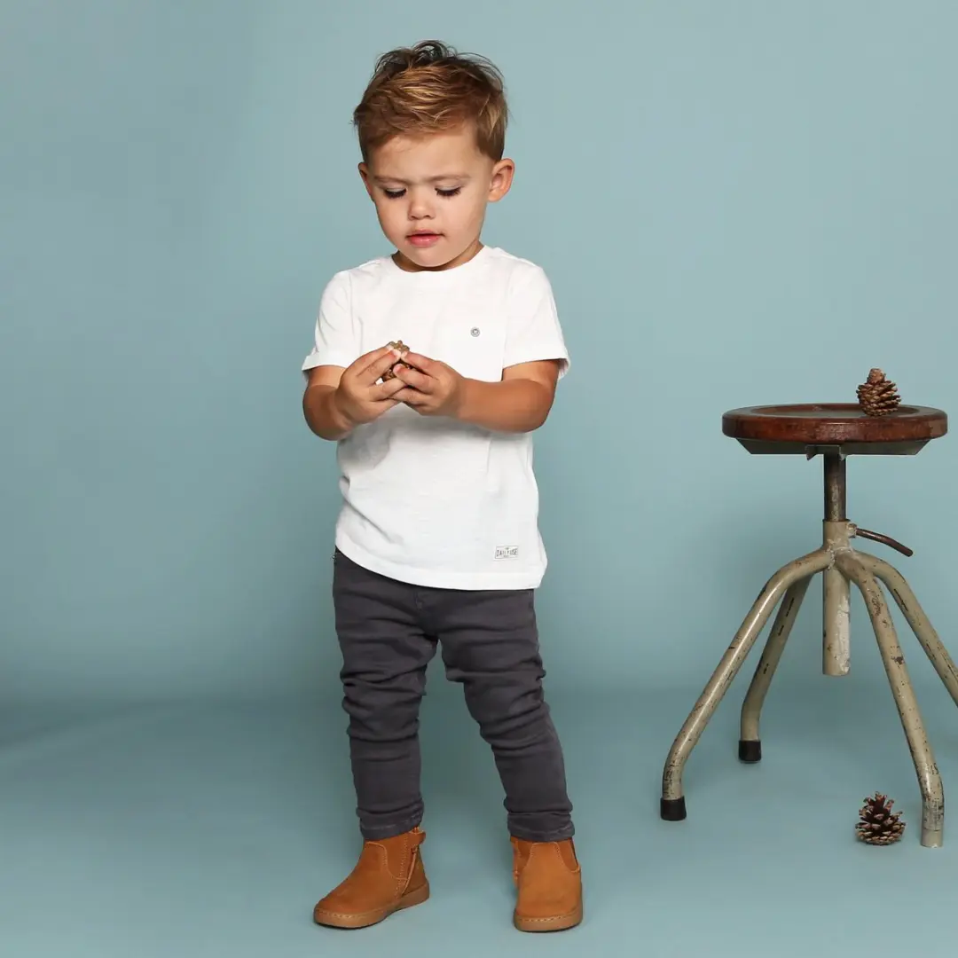 Shoesme Cognac Chelsea Bootje - Sneakers Kinderen - Jongens - Cognac - Leer - Maat 21 - afbeelding 6 van 6
