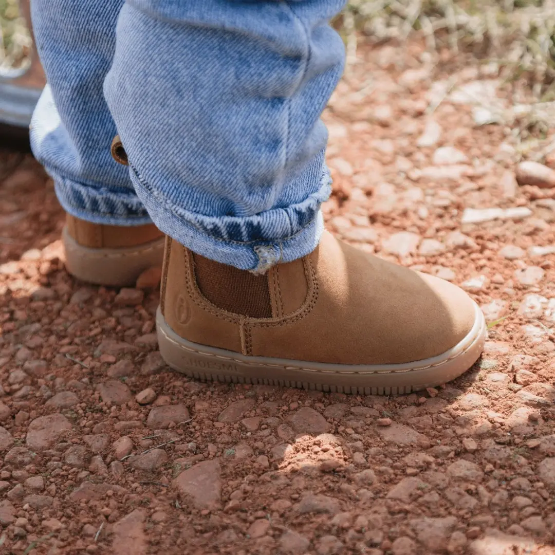 Shoesme Cognac Chelsea Bootje - Sneakers Kinderen - Jongens - Cognac - Leer - Maat 21 - afbeelding 5 van 6
