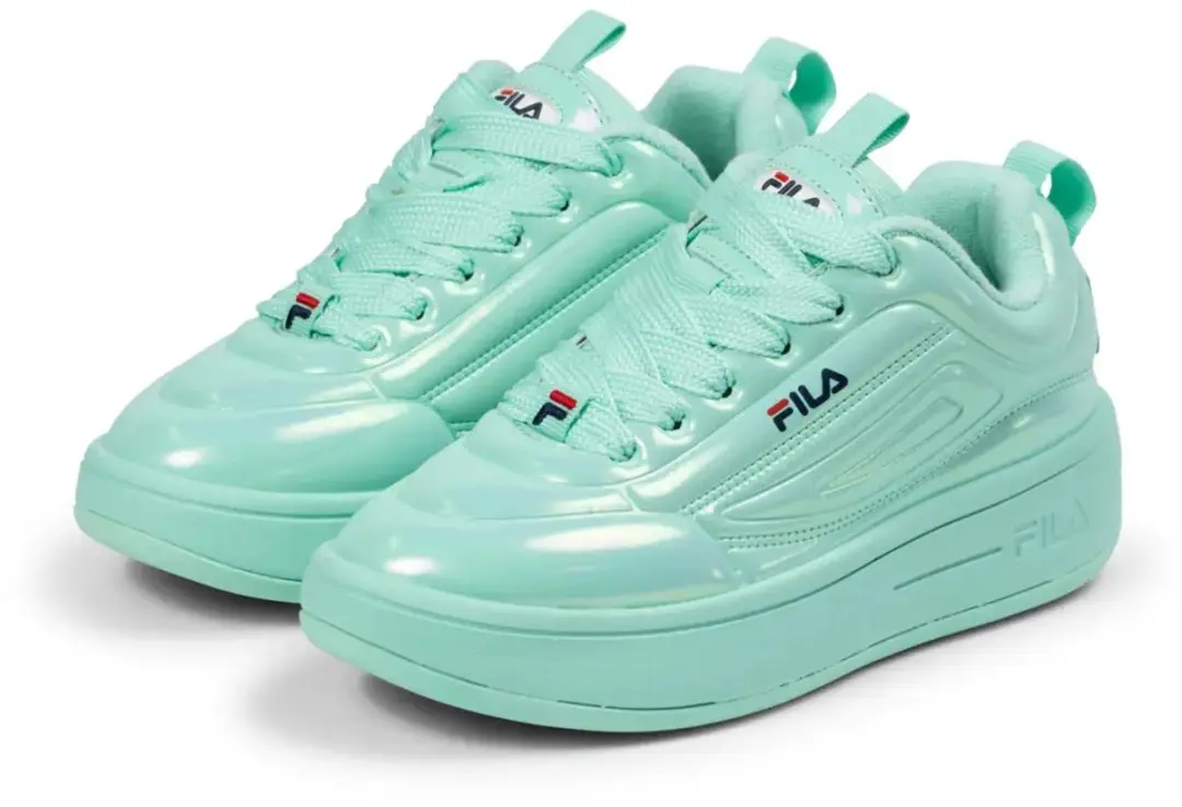 Fila Superbubble F FFW0592 Damestrainers - 41 - Spearmint/Blauw - afbeelding 2 van 2