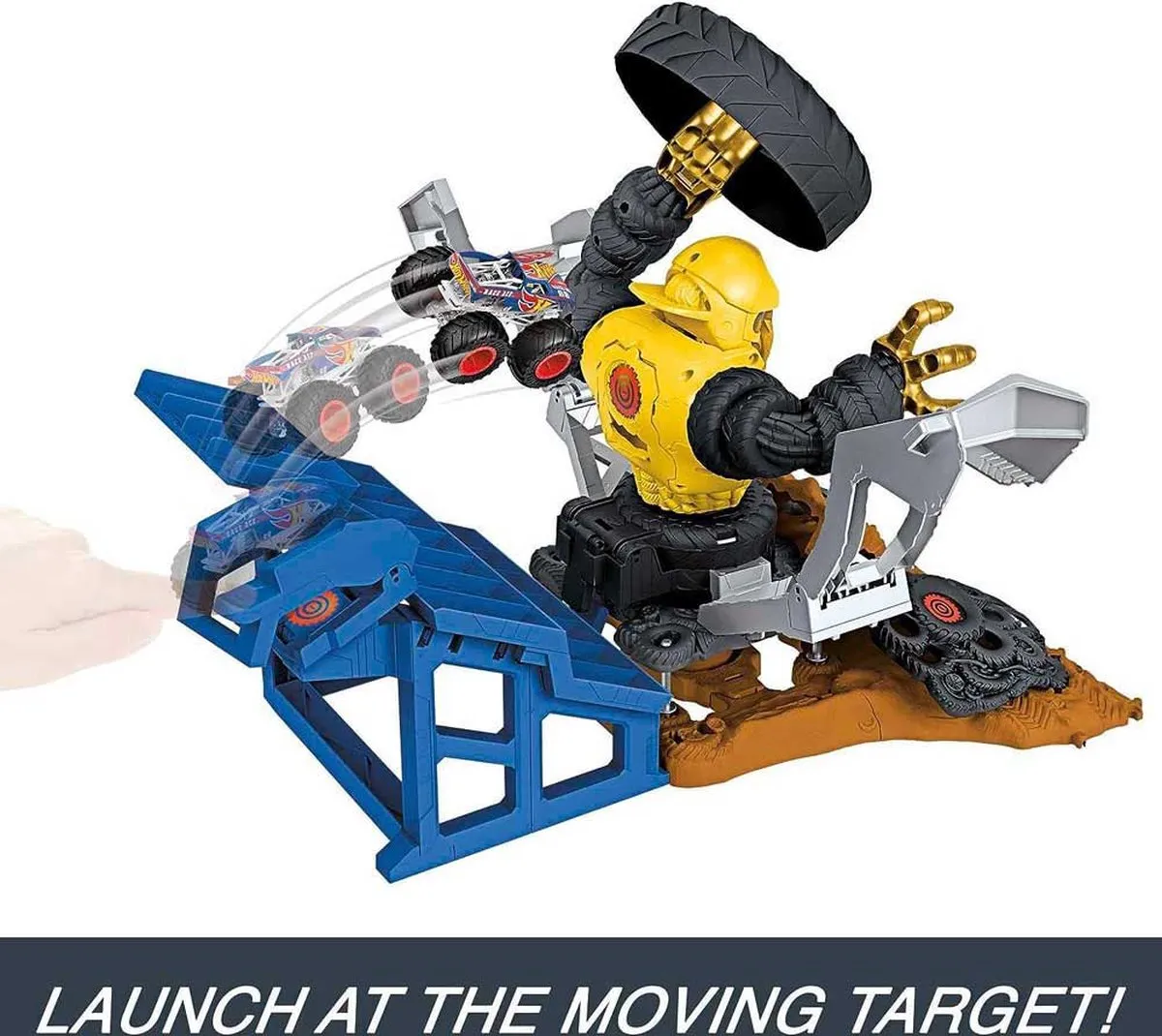Hot Wheels Monstertrucks Mega-Wrex vs Crushzilla Speelset HPN71