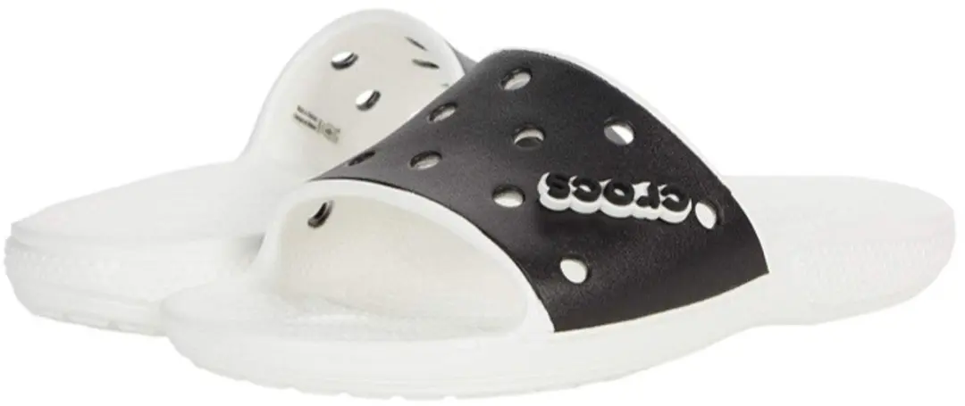Crocs Classic Colorblock Slide Wit/Zwart Maat 37/38 US M5/W7