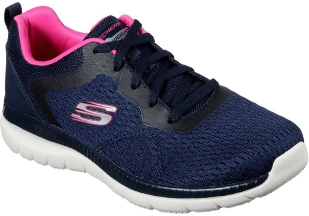 Skechers Bountiful Quick Path Dames Sneakers - Blauw