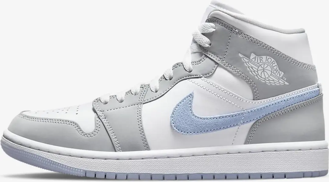 Air Jordan 1 Mid Aluminium Wolf Grey