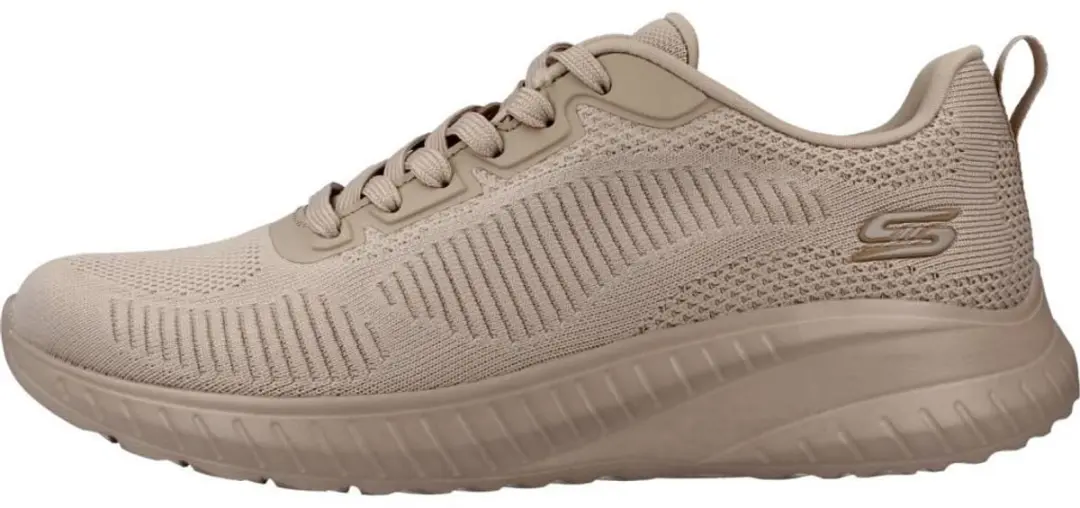 Skechers Bobs Squad Chaos Nude Trainers