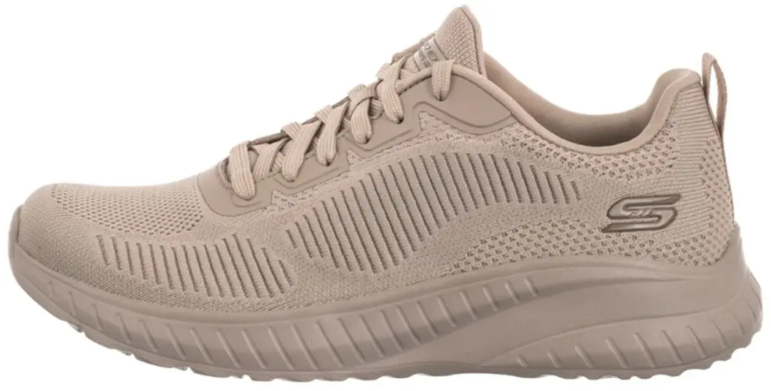 Skechers Bobs Squad Chaos Nude Trainers