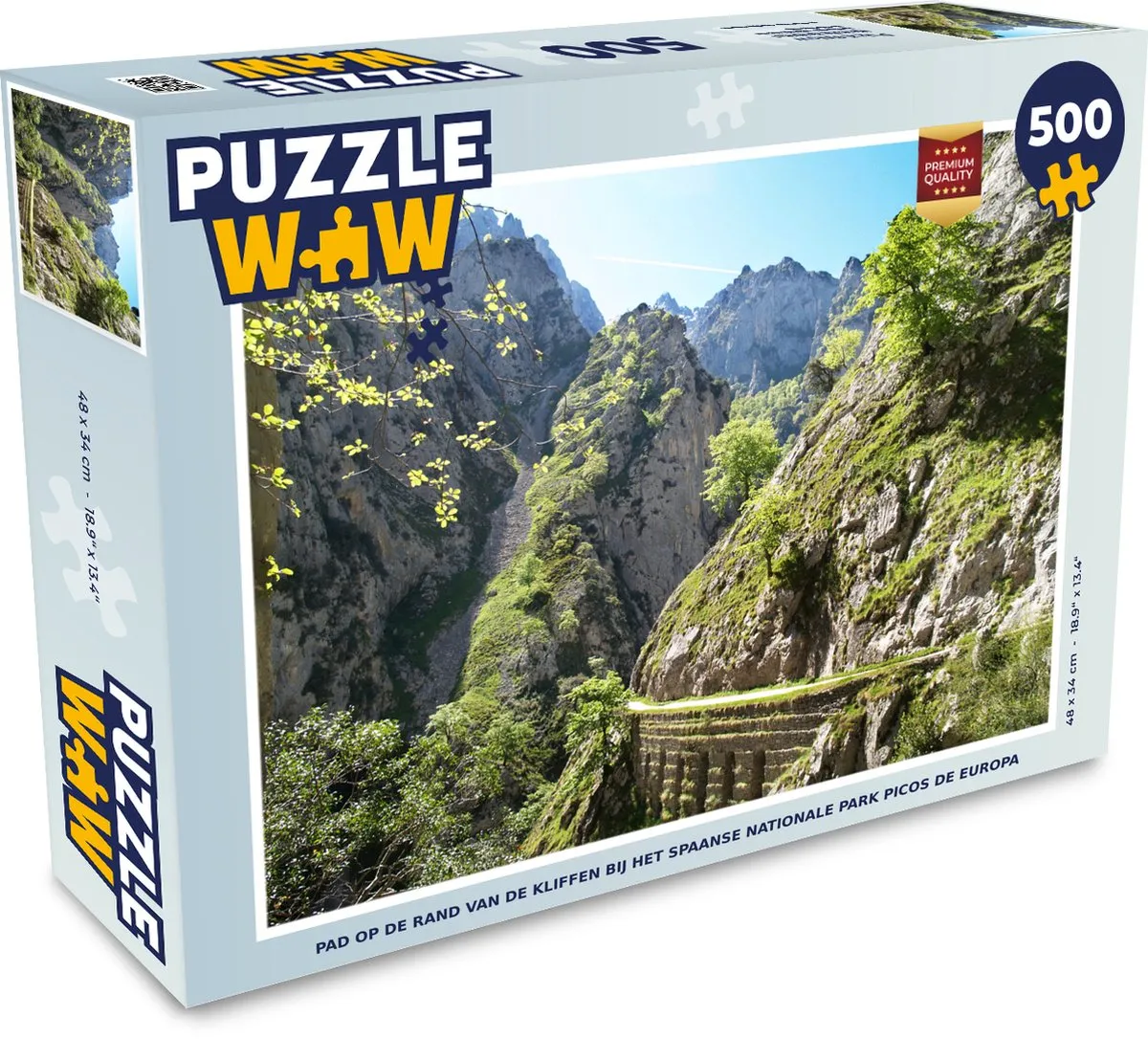 PuzzleWow Puzzel Picos de Europa 500 Stuks