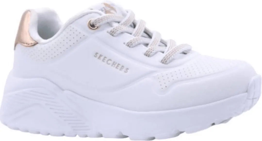 Skechers Uno Lite Metallic Mode Sneaker 27 - Wit - afbeelding 4 van 6