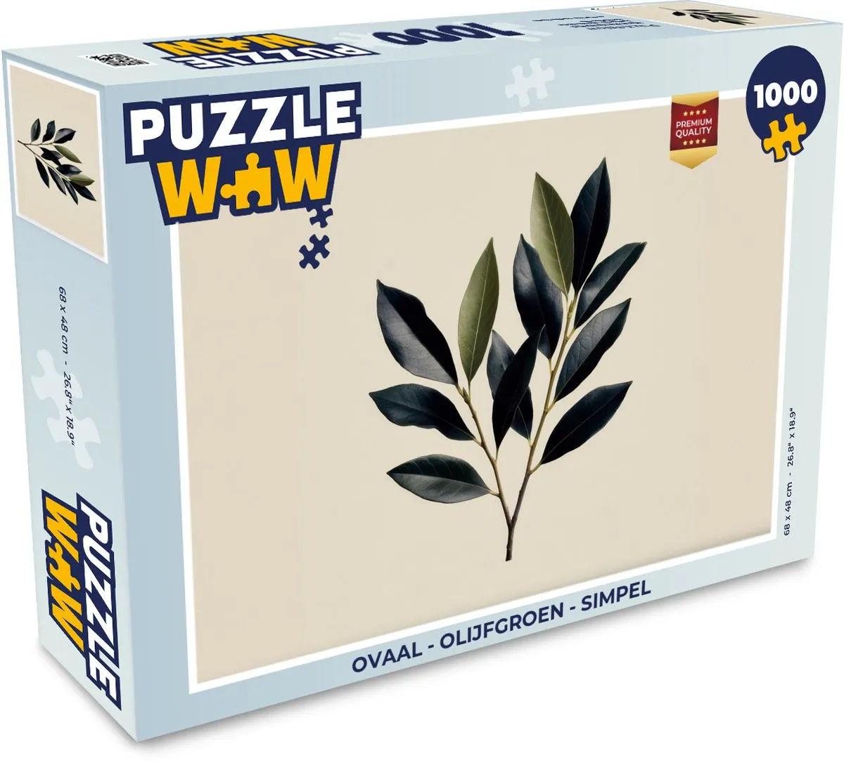 PuzzleWow Ovaal Legpuzzel 1000 Stuks