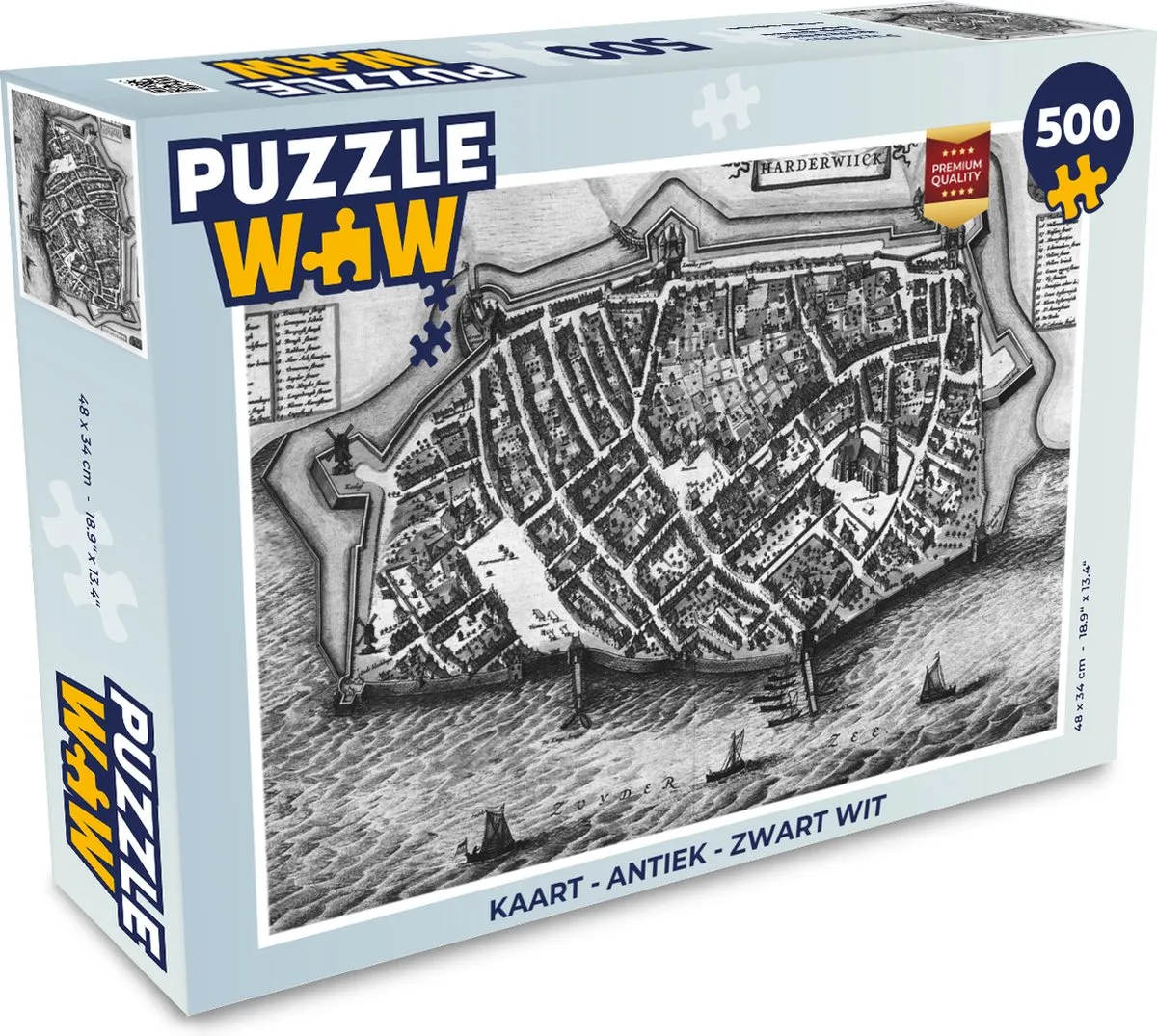 PuzzleWow Antiek Legpuzzel 500 Stuks - Multicolor