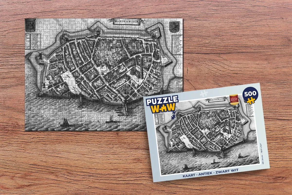 PuzzleWow Antiek Legpuzzel 500 Stuks - Multicolor