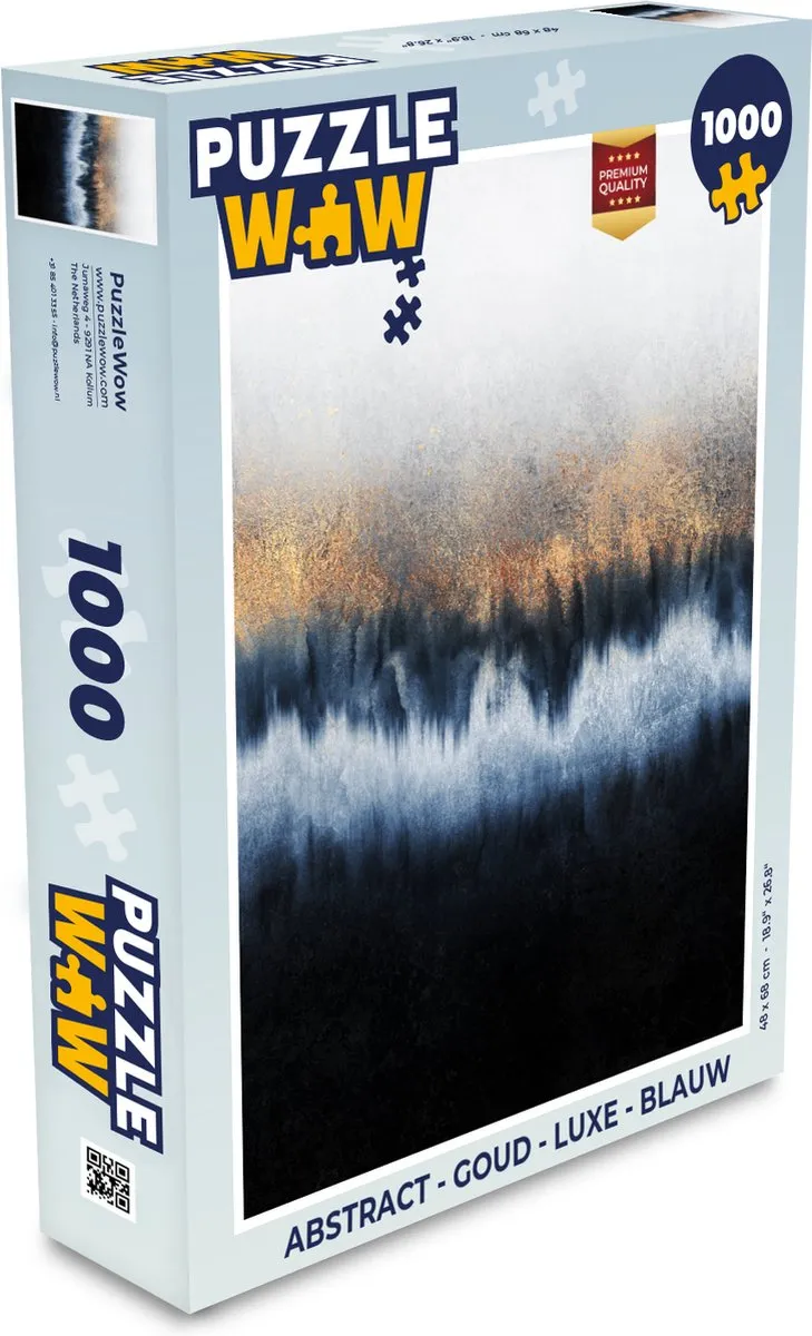 PuzzleWow Abstract Legpuzzel 1000 Stuks - Multicolor