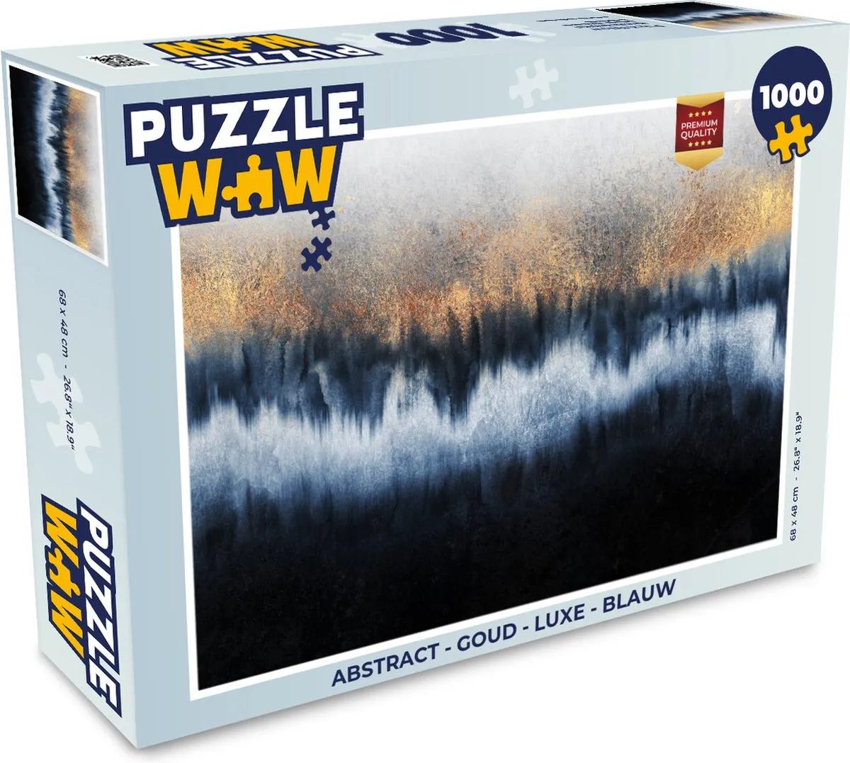 PuzzleWow Abstract Legpuzzel 1000 Stuks - Multicolor