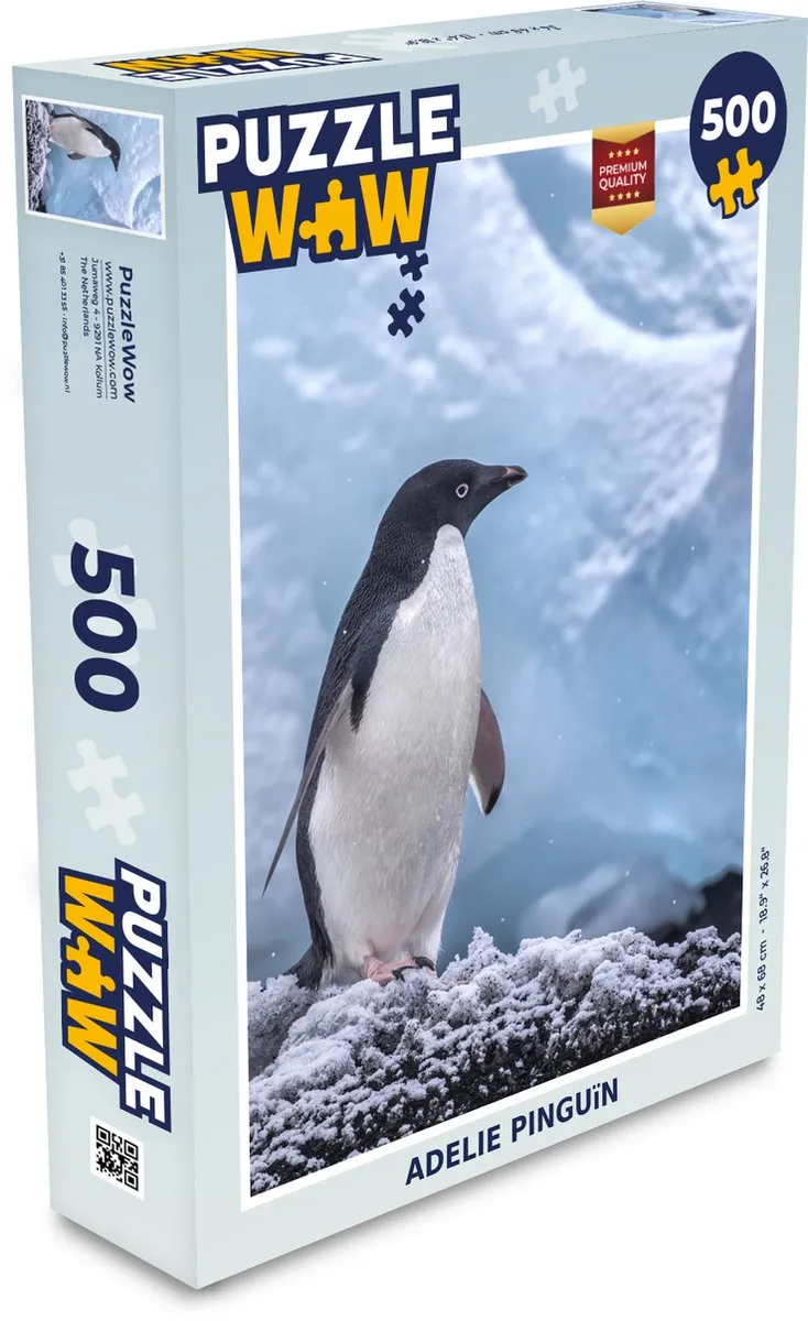 PuzzleWow Adelie Pinguïn Legpuzzel 500 Stuks