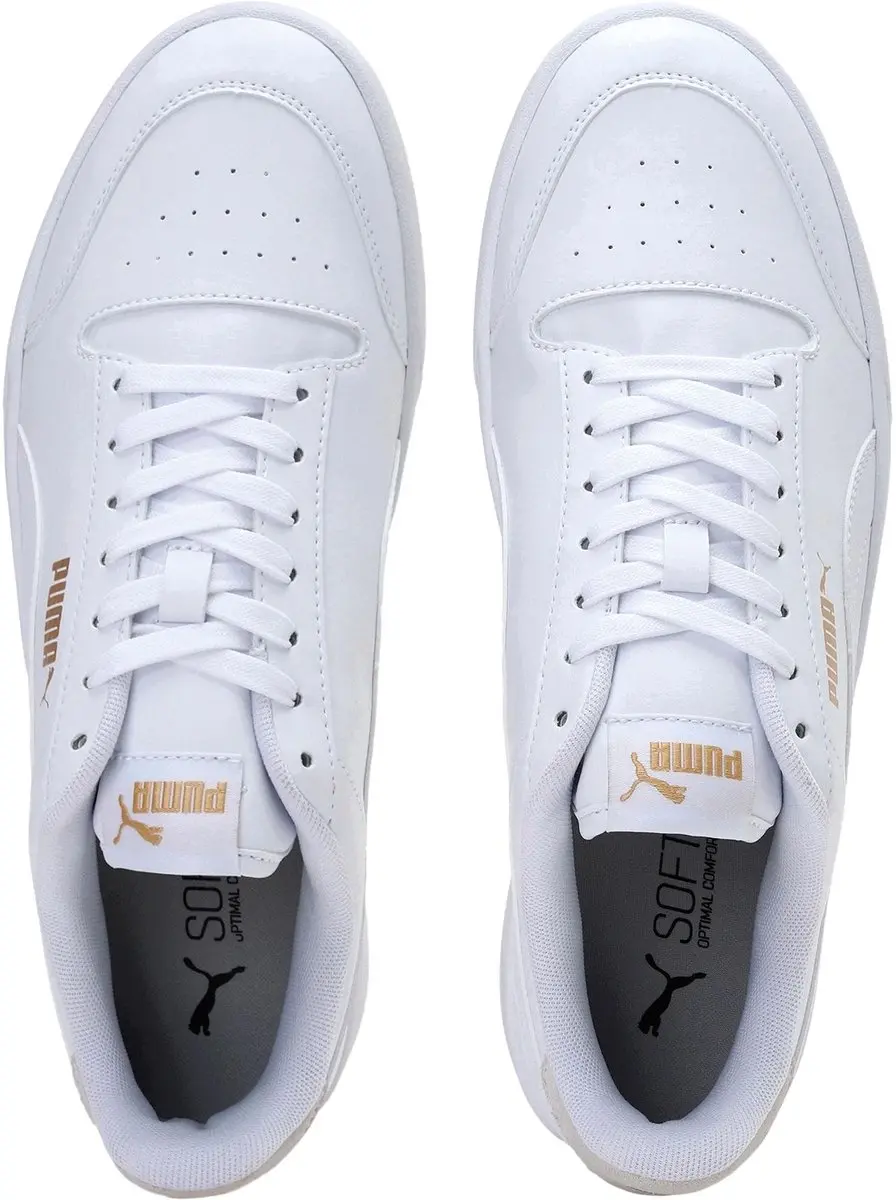 PUMA Shuffle Sneakers Dames 38.5 - Wit/Goud