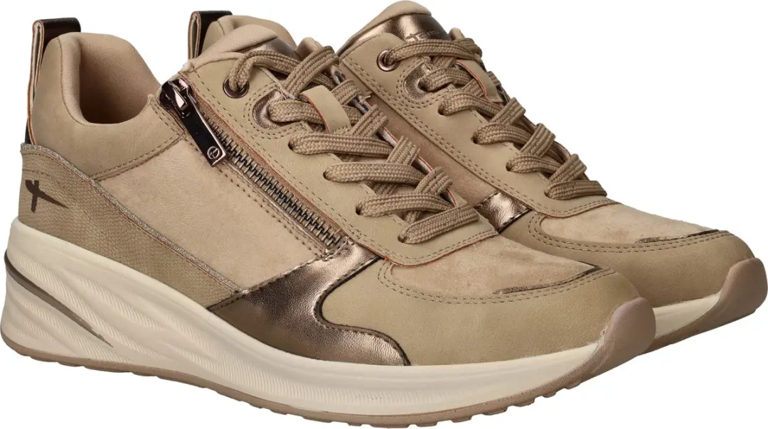 TAMARIS Essentials Dames Sneakers -beige - afbeelding 4 van 6