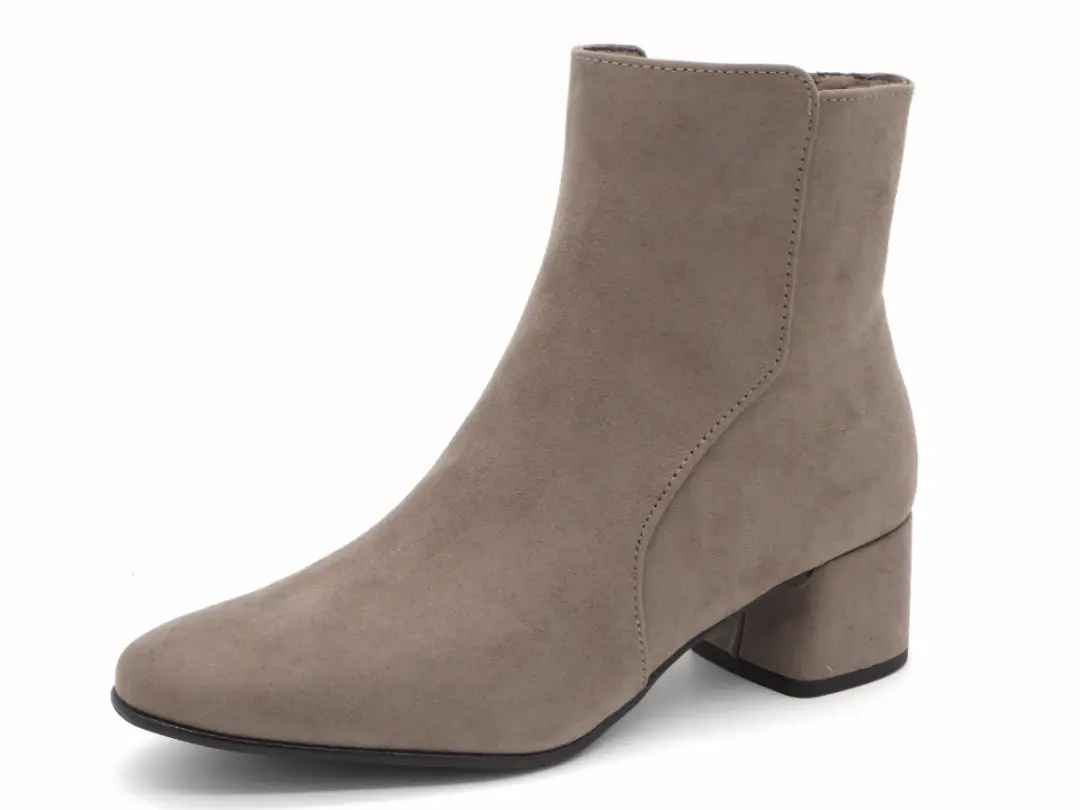 Marco Tozzi Enkellaarsjes taupe Textiel