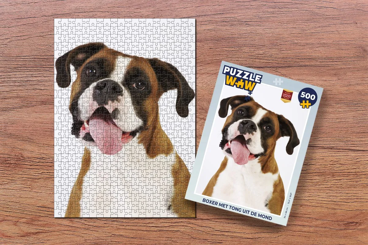 PuzzleWow Legpuzzel Boxer 500 Stuks - Multicolor