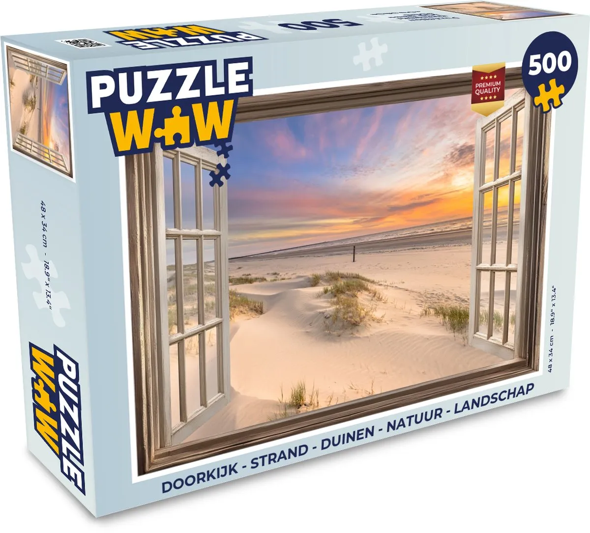 PuzzleWow Strand Legpuzzel 500 Stuks
