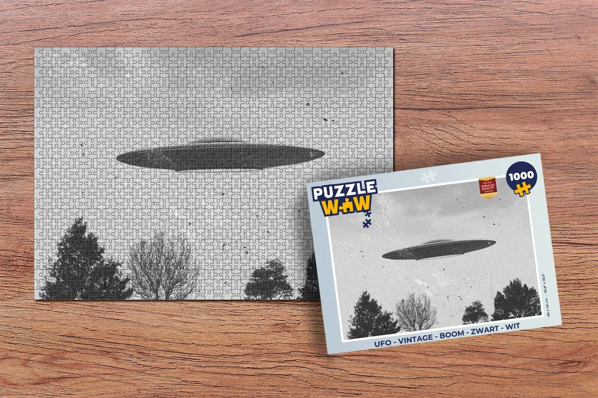 PuzzleWow Ufo Legpuzzel 1000 Stuks - Multicolor