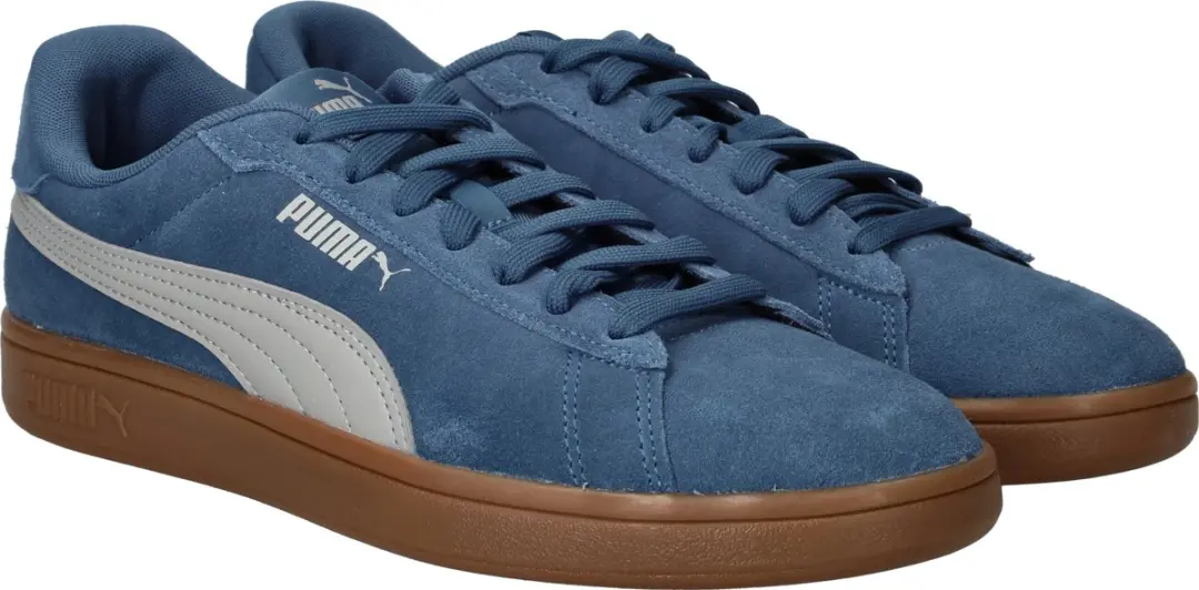 PUMA Smash 3.0 Unisex Sneakers - 46 - Dark Indigo/Grijs - afbeelding 4 van 6