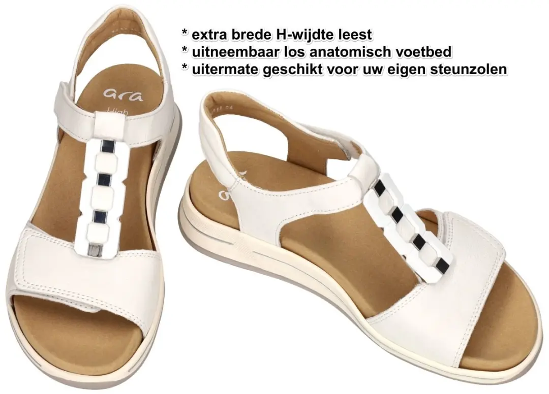 Ara Dames Sandalen 41 - Wit - afbeelding 2 van 6