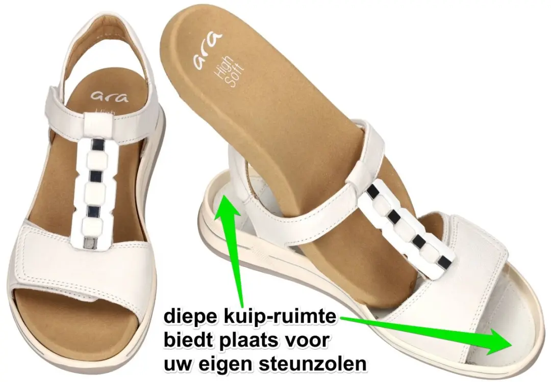 Ara Dames Sandalen 41 - Wit - afbeelding 3 van 6