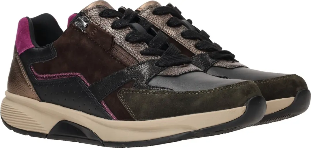 Gabor Rollingsoft Sneakers 878.1 - Dames - Zwart Suede - afbeelding 4 van 6