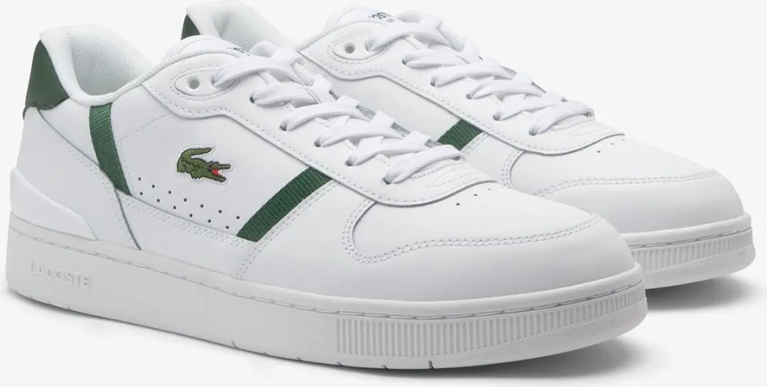 Lacoste T-CLIP SET 224 2 SMA Heren Sneakers - Wit/Donkergroen - afbeelding 4 van 6