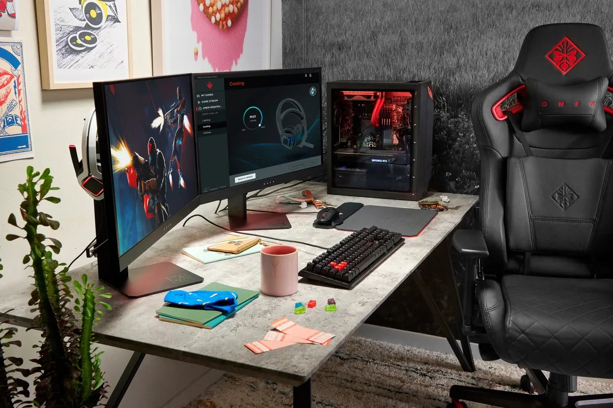 HP OMEN X 27 QHD Monitor - 90% DCI-P3 - afbeelding 6 van 6