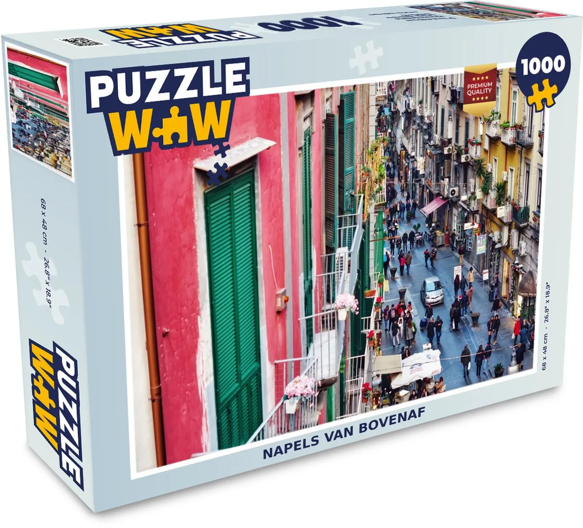 PuzzleWow Napels van Bovenaf Legpuzzel 1000 Stuks