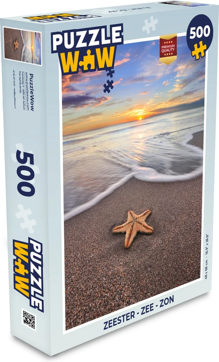 PuzzleWow Zeester Legpuzzel 500 Stuks - Multicolor