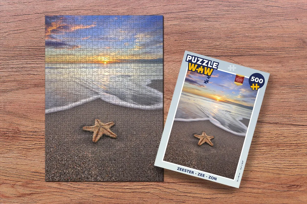 PuzzleWow Zeester Legpuzzel 500 Stuks - Multicolor