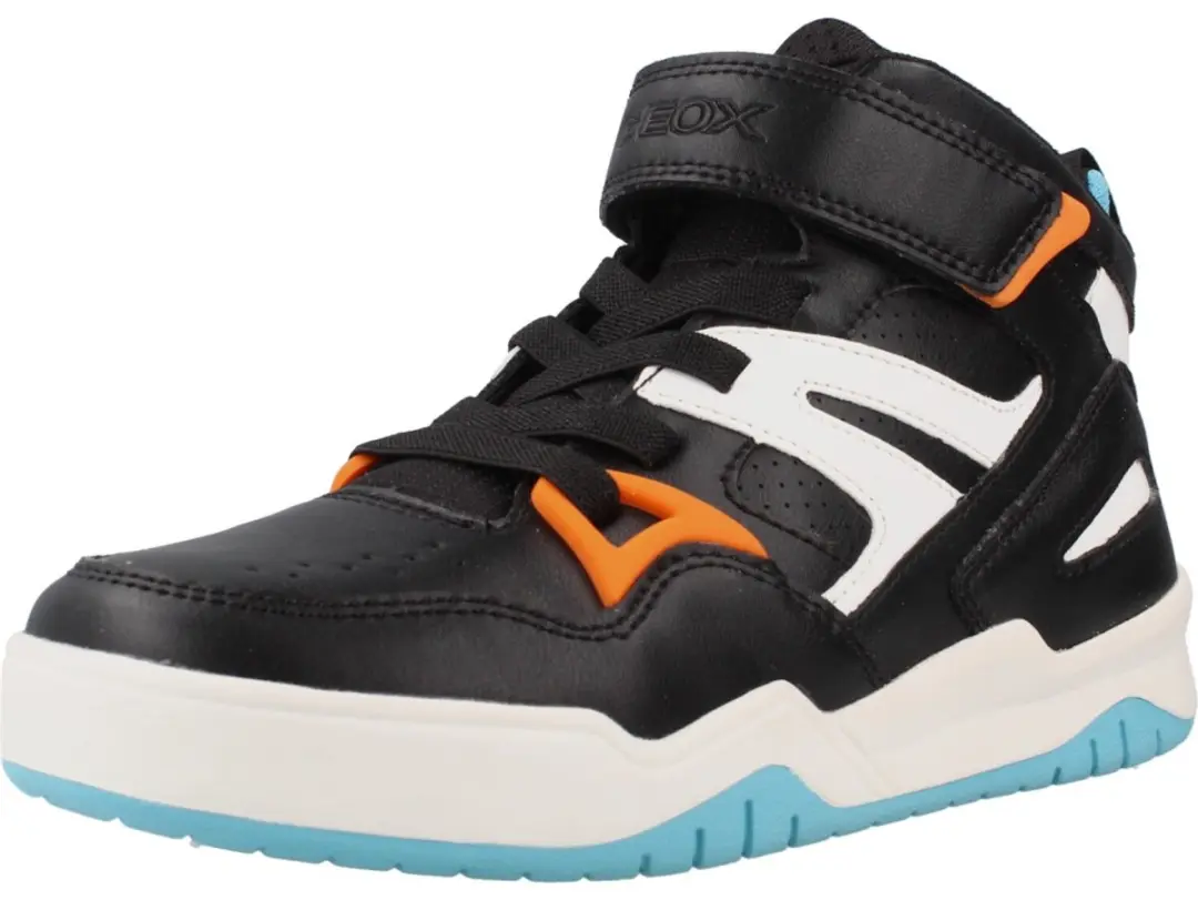 Geox Perth Jongens Sneakers - Zwart/Orange - Maat 29 - afbeelding 2 van 6