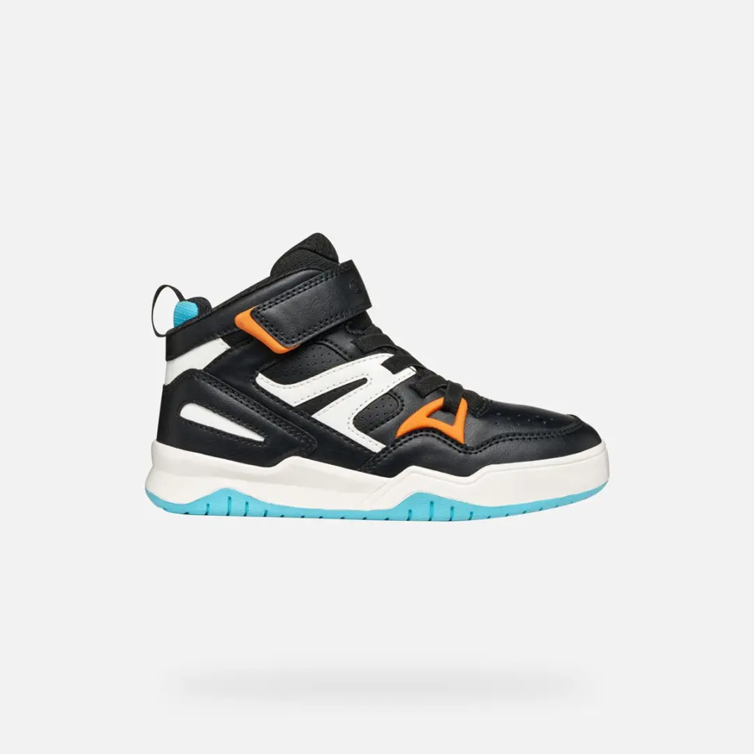 Geox Perth Jongens Sneakers - Zwart/Orange - Maat 29 - afbeelding 6 van 6