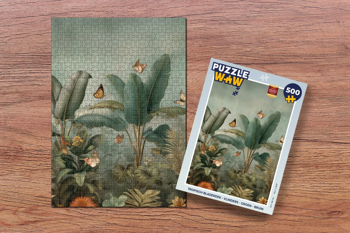 PuzzleWow Tropisch Bladerdek Legpuzzel 500 Stuks - MPN 8721406856771