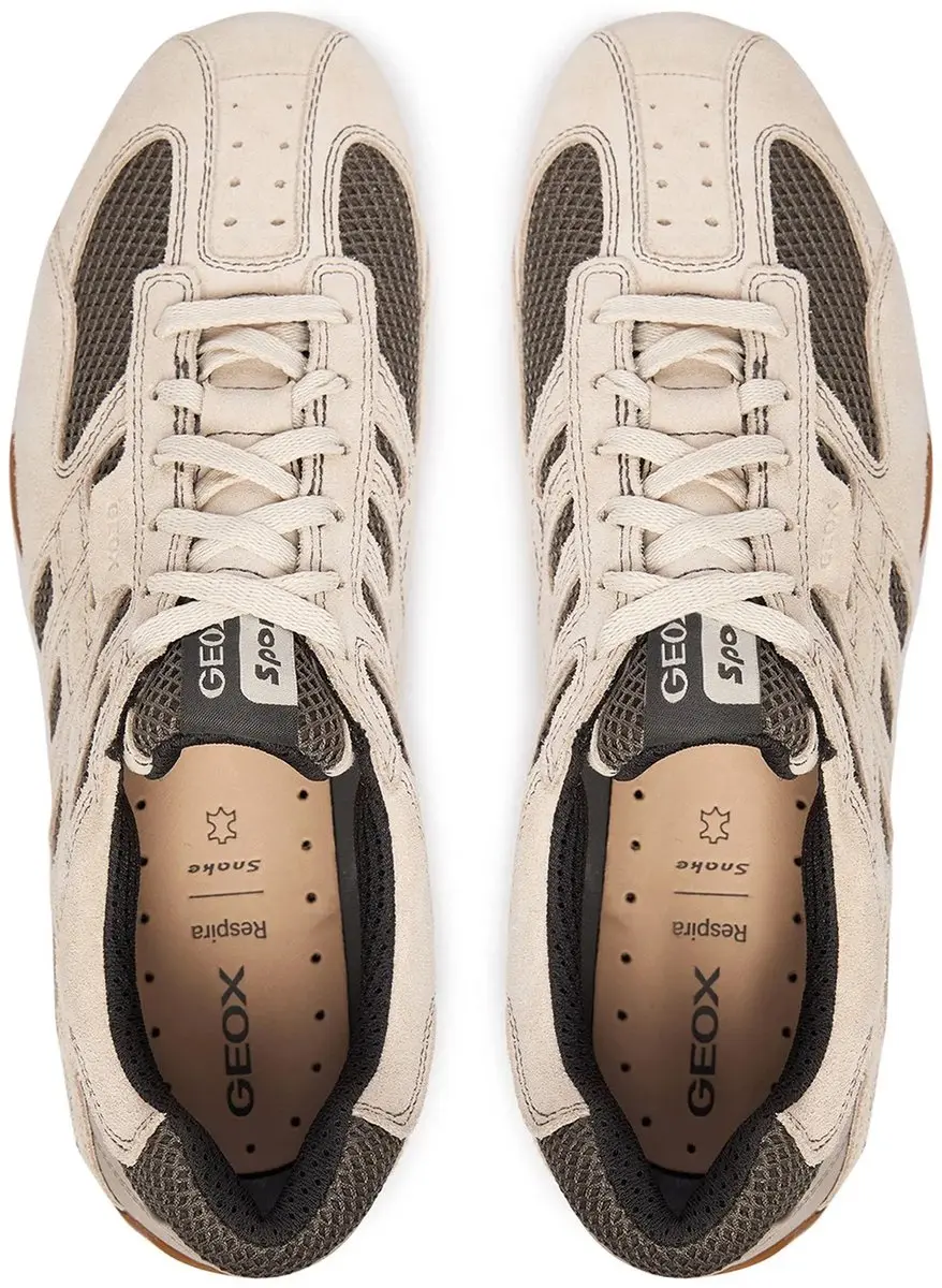 Geox U Snake Original A Leren Herentrainers U55MNA 02214 C5V9F - 41 - afbeelding 3 van 6