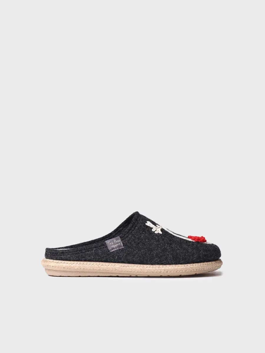 Viltslippers voor heren