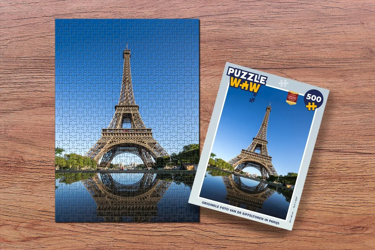 PuzzleWow Legpuzzel Eiffeltoren Parijs 500 Stuks