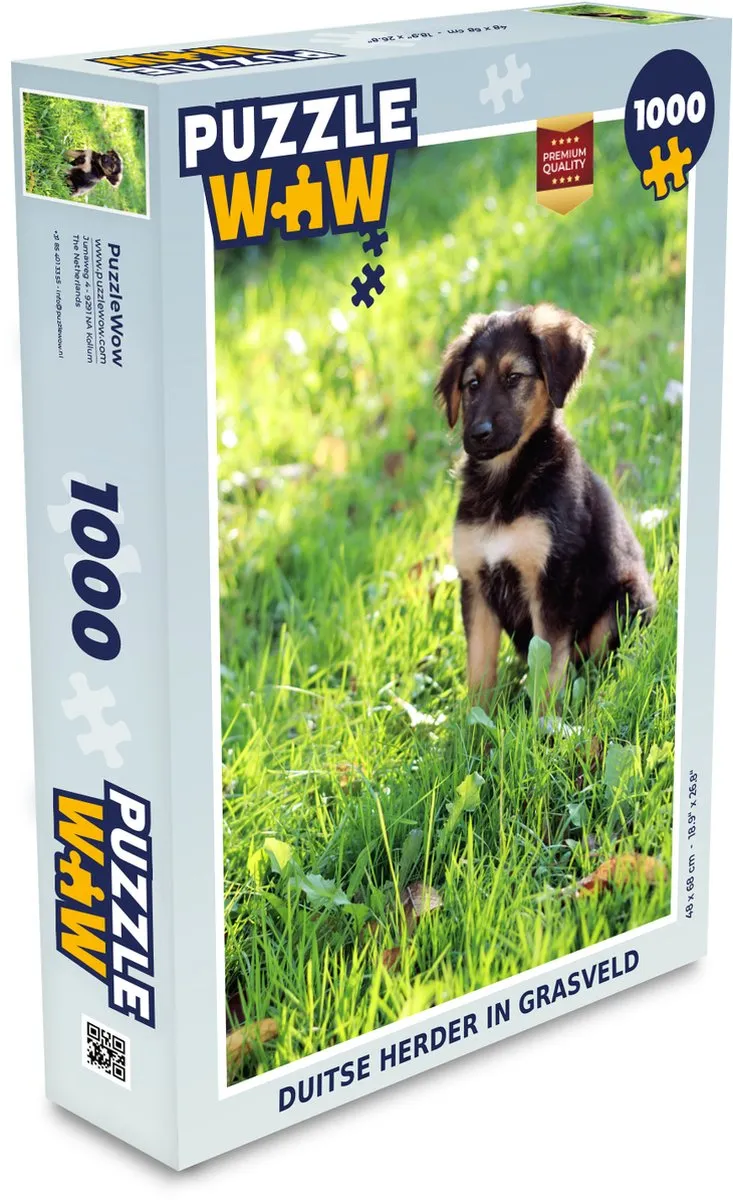 PuzzleWow Duitse Herder Legpuzzel 1000 Stuks