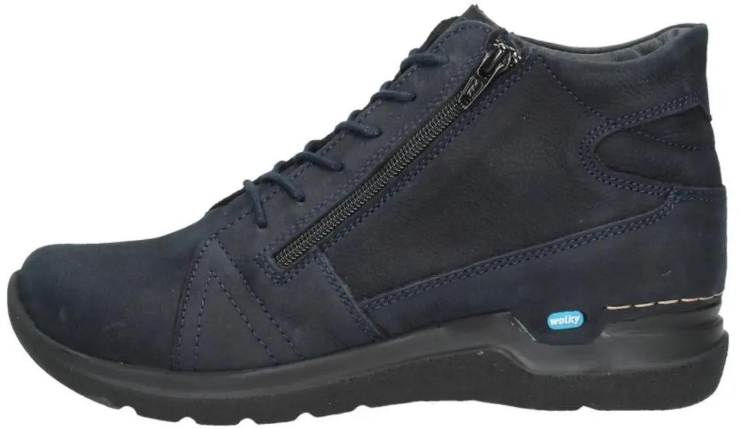 Wolky Why Hoge Veterboot - Donkerblauw Nubuck 38 - afbeelding 3 van 6