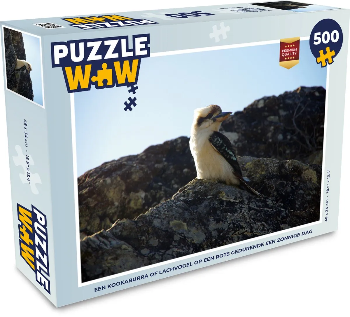 PuzzleWow Legpuzzel Kookaburra 500 Stuks - Multicolor